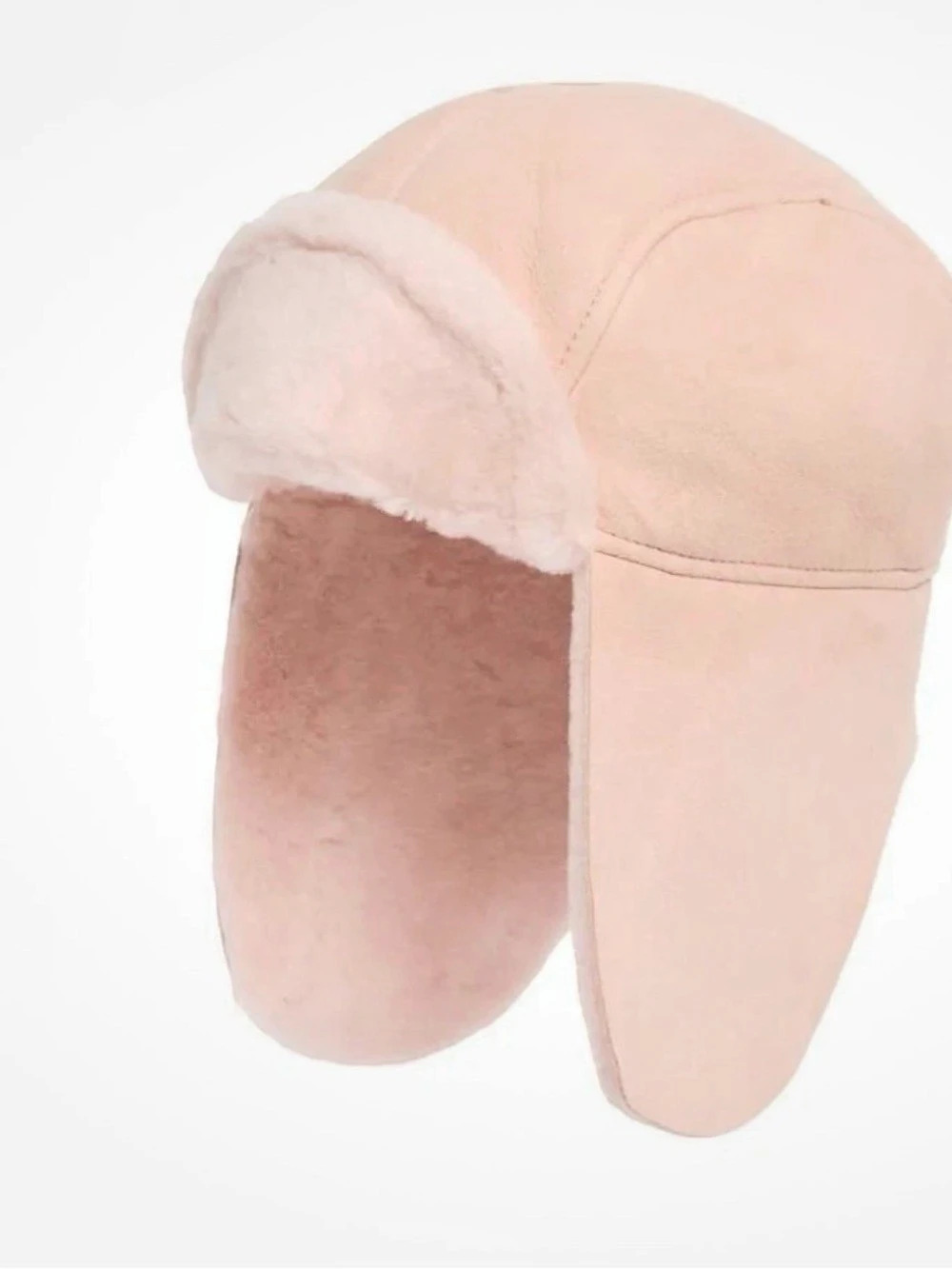 UGG K Shearling Trapper Shearling Trapper Hat Pink Girls 4-6YR NWT